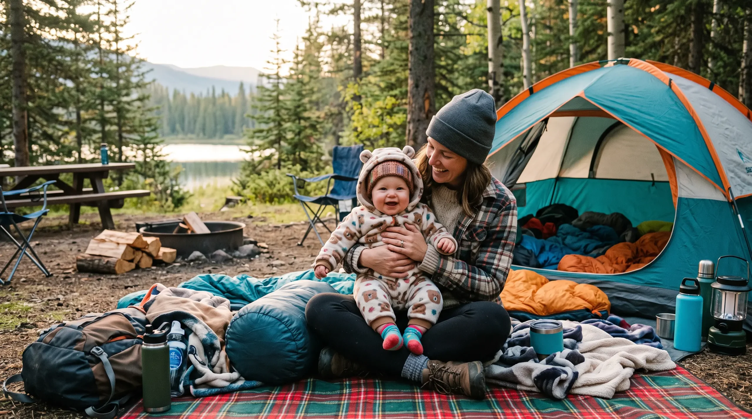 Camping con un bebé