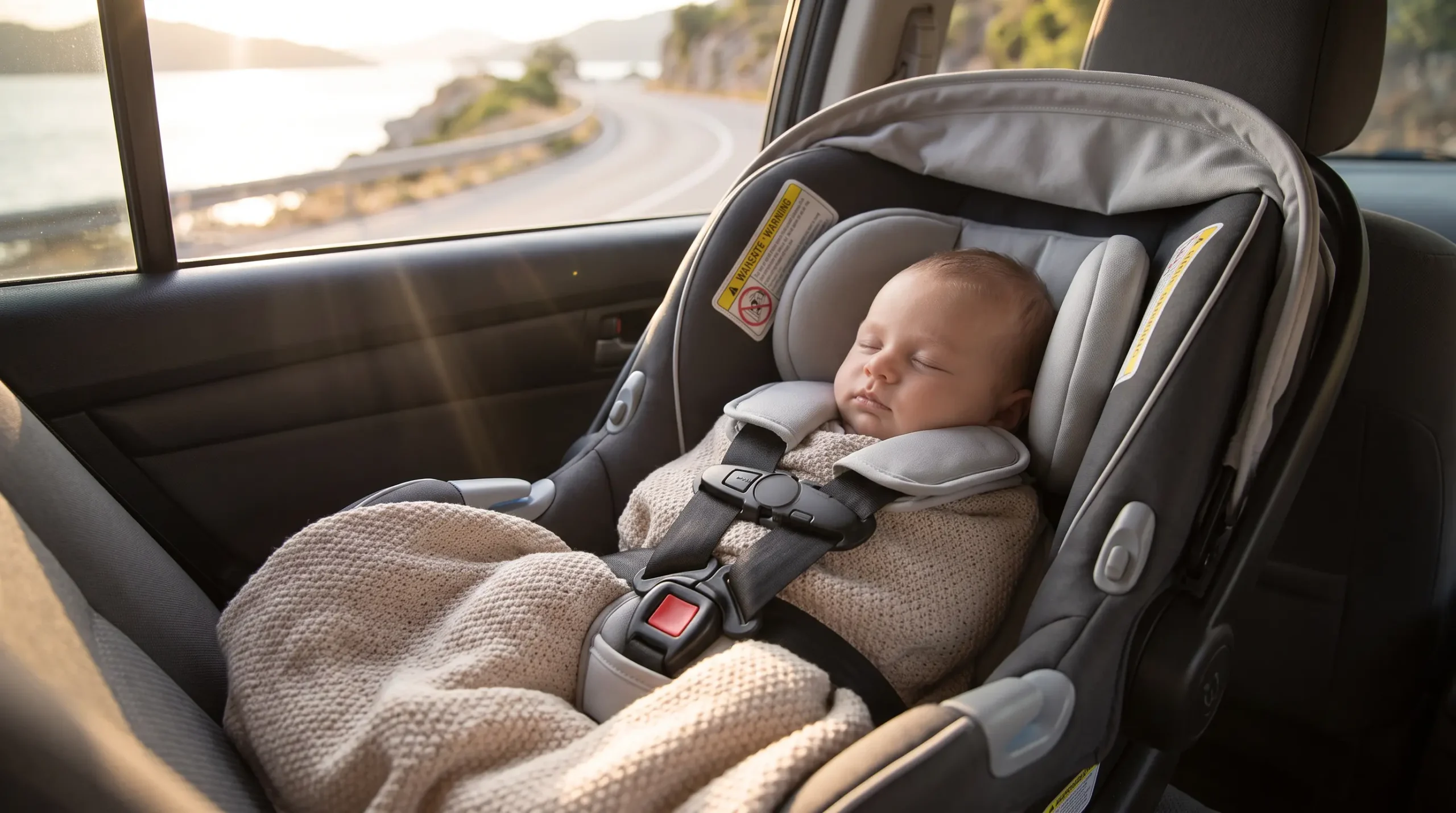 Bebé en silla de coche