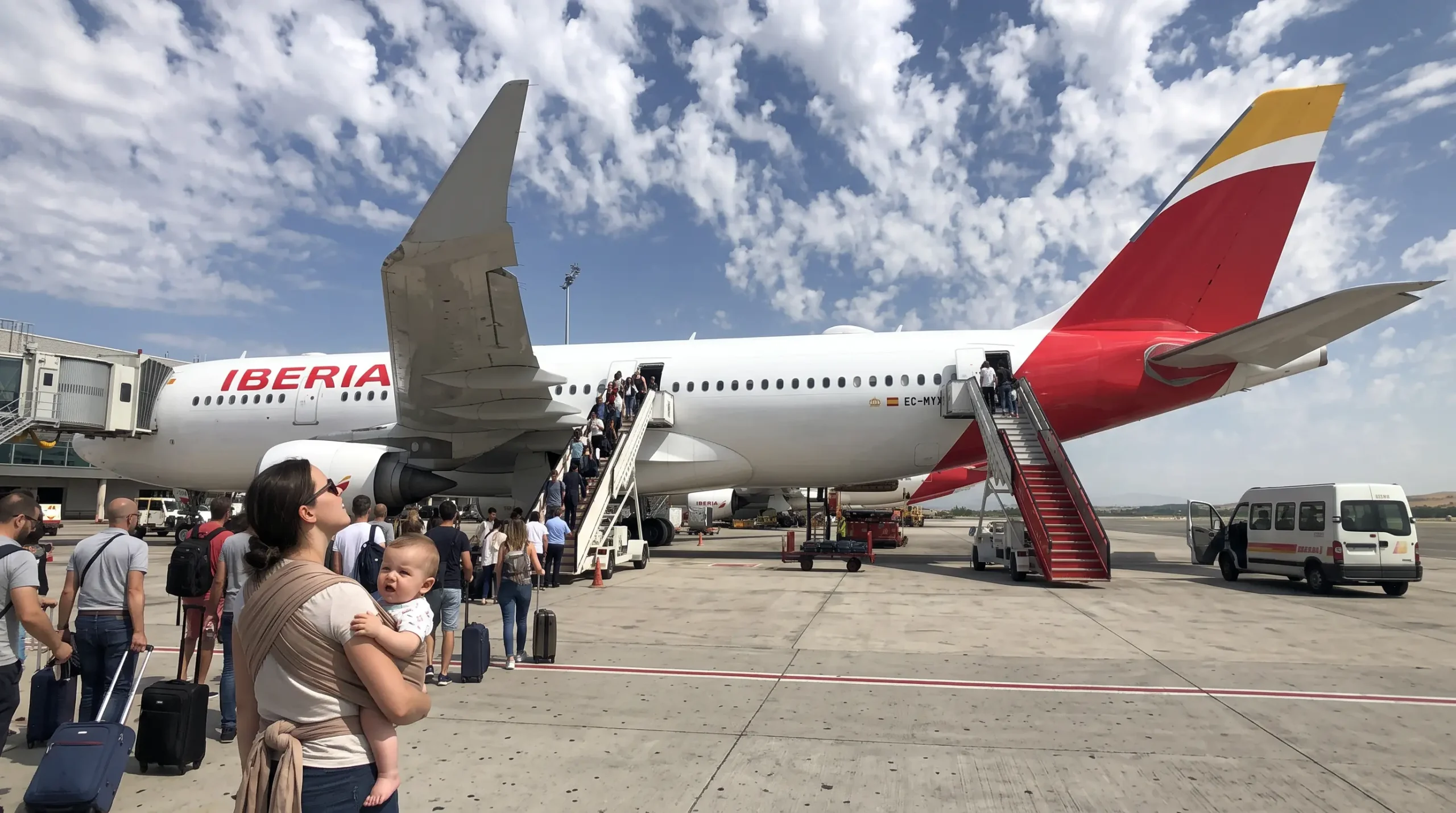 Bebé viajando con Iberia