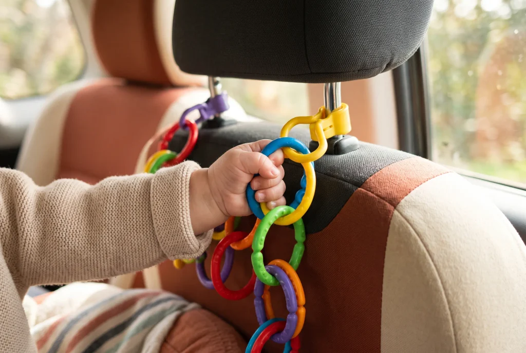 linking rings for babies traveling by car
